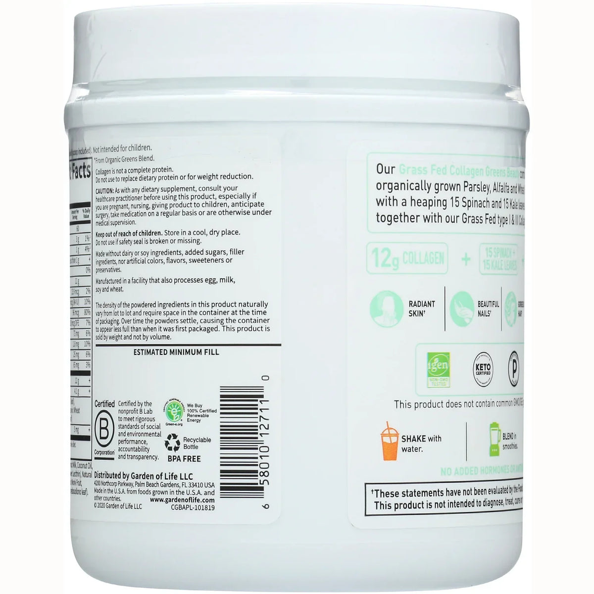 Grass Fed Collagen Greens Beauty - Apple