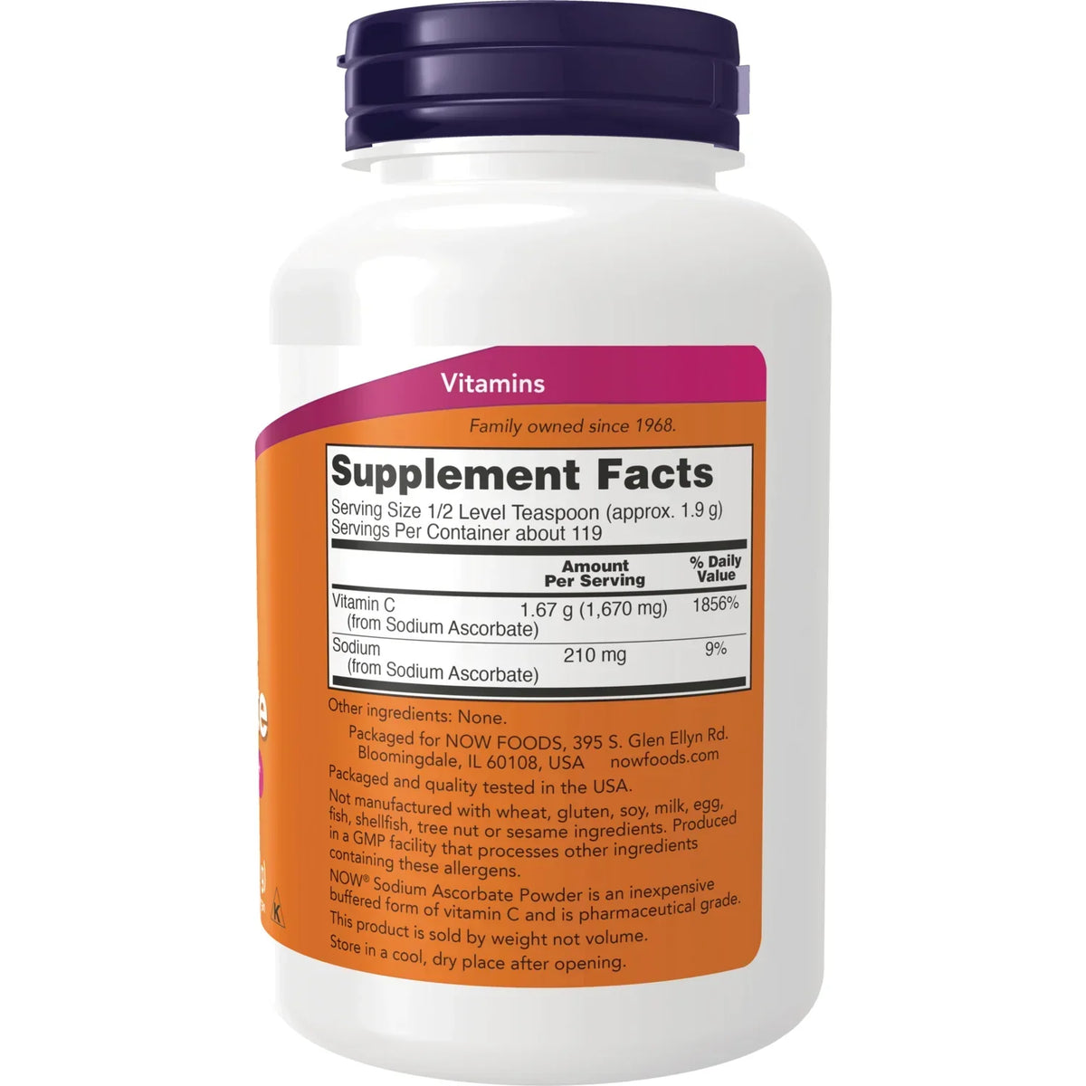 Pure, Buffered Sodium Ascorbate